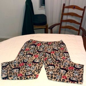 Betty Boop ladies Leopard sleep pants, XL